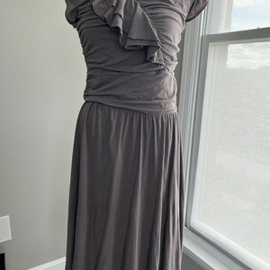 Garnet Hill “Piazza” Knit Ruffle Dress